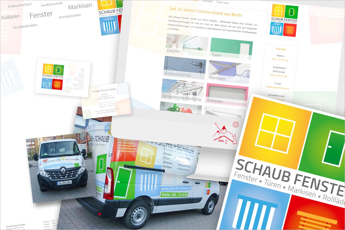 Corporate Design der Werbeagentur und Kreativagentur für Landquart GR, Maienfeld und Zizers